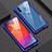 Funda Bumper Lujo Marco de Aluminio Espejo Carcasa para Samsung Galaxy A8s SM-G8870 Azul