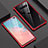Funda Bumper Lujo Marco de Aluminio Espejo Carcasa para Samsung Galaxy S10 Plus Rojo