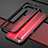 Funda Bumper Lujo Marco de Aluminio para Oppo R15X Rojo y Negro