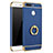 Funda Bumper Lujo Marco de Metal y Plastico Carcasa con Anillo de dedo Soporte A01 para Huawei Honor 8 Pro Azul