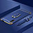 Funda Bumper Lujo Marco de Metal y Plastico Carcasa con Anillo de dedo Soporte A01 para Huawei Honor 9X Azul