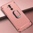 Funda Bumper Lujo Marco de Metal y Plastico Carcasa con Anillo de dedo Soporte A01 para Huawei Mate 20 Lite Oro Rosa