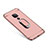Funda Bumper Lujo Marco de Metal y Plastico Carcasa con Anillo de dedo Soporte A01 para Huawei Mate 20 Oro Rosa