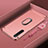 Funda Bumper Lujo Marco de Metal y Plastico Carcasa con Anillo de dedo Soporte A01 para Oppo K5 Oro Rosa