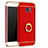 Funda Bumper Lujo Marco de Metal y Plastico Carcasa con Anillo de dedo Soporte A01 para Samsung Galaxy S7 Edge G935F Rojo