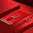 Funda Bumper Lujo Marco de Metal y Plastico Carcasa con Anillo de dedo Soporte A01 para Xiaomi Redmi 8 Rojo