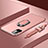 Funda Bumper Lujo Marco de Metal y Plastico Carcasa con Anillo de dedo Soporte para Xiaomi Redmi Note 11 SE 5G Oro Rosa