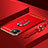 Funda Bumper Lujo Marco de Metal y Plastico Carcasa con Anillo de dedo Soporte T01 para Apple iPhone 11 Rojo