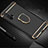 Funda Bumper Lujo Marco de Metal y Plastico Carcasa con Anillo de dedo Soporte T01 para Huawei Honor 20 Pro Negro