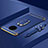 Funda Bumper Lujo Marco de Metal y Plastico Carcasa con Anillo de dedo Soporte T01 para Huawei Mate 30 5G Azul