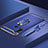 Funda Bumper Lujo Marco de Metal y Plastico Carcasa con Anillo de dedo Soporte T01 para Huawei Nova 5i Azul