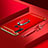 Funda Bumper Lujo Marco de Metal y Plastico Carcasa con Anillo de dedo Soporte T01 para Huawei Nova 5i Rojo