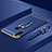 Funda Bumper Lujo Marco de Metal y Plastico Carcasa con Anillo de dedo Soporte T01 para Huawei P30 Lite Azul