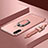 Funda Bumper Lujo Marco de Metal y Plastico Carcasa con Anillo de dedo Soporte T01 para Huawei P30 Lite Oro Rosa