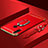 Funda Bumper Lujo Marco de Metal y Plastico Carcasa con Anillo de dedo Soporte T01 para Huawei P30 Lite Rojo
