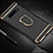 Funda Bumper Lujo Marco de Metal y Plastico Carcasa con Anillo de dedo Soporte T01 para Samsung Galaxy S10 Negro