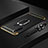 Funda Bumper Lujo Marco de Metal y Plastico Carcasa con Anillo de dedo Soporte T01 para Xiaomi Redmi Note 8 (2021) Negro