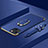 Funda Bumper Lujo Marco de Metal y Plastico Carcasa con Anillo de dedo Soporte y Lanyard para Apple iPhone 13 Mini Azul