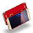 Funda Bumper Lujo Marco de Metal y Plastico con Anillo de dedo Soporte A03 para Huawei P9 Rojo