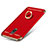 Funda Bumper Lujo Marco de Metal y Plastico con Anillo de dedo Soporte para Samsung Galaxy C8 C710F Rojo