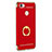 Funda Bumper Lujo Marco de Metal y Plastico con Anillo de dedo Soporte para Xiaomi Redmi Note 5A High Edition Rojo