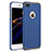 Funda Bumper Lujo Marco de Metal y Plastico F02 para Apple iPhone 8 Plus Azul