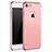 Funda Bumper Lujo Marco de Metal y Plastico M01 para Apple iPhone 7 Oro Rosa