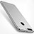 Funda Bumper Lujo Marco de Metal y Plastico para Huawei Honor 8 Pro Plata