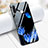 Funda Bumper Silicona Espejo Flores Carcasa M02 para Huawei P30 Lite Azul