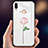 Funda Bumper Silicona Espejo Flores Carcasa para Huawei P Smart (2019) Rosa