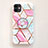 Funda Bumper Silicona Espejo Patron de Moda Carcasa para Apple iPhone 11 Rosa