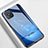 Funda Bumper Silicona Gel Espejo Estrellado Carcasa para Oppo A92s 5G Azul