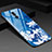 Funda Bumper Silicona Gel Espejo Flores Carcasa H02 para Huawei Mate 20 Lite Azul
