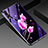Funda Bumper Silicona Gel Espejo Flores Carcasa K01 para Huawei P20 Pro Rosa Roja