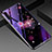 Funda Bumper Silicona Gel Espejo Flores Carcasa K01 para Samsung Galaxy Note 10 Plus Morado