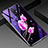 Funda Bumper Silicona Gel Espejo Flores Carcasa K01 para Xiaomi Redmi Note 8 Pro Rosa