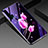 Funda Bumper Silicona Gel Espejo Flores Carcasa K02 para Huawei Honor 20 Pro Rosa Roja