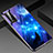 Funda Bumper Silicona Gel Espejo Flores Carcasa para Vivo X51 5G Azul Cielo