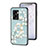 Funda Bumper Silicona Gel Espejo Flores Carcasa S01 para Oppo A57 5G Cian