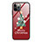 Funda Bumper Silicona Gel Espejo Navidad de Moda Carcasa para Apple iPhone 12 Pro Max Rojo