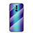 Funda Bumper Silicona Gel Espejo Patron de Moda Carcasa H05 para Huawei Mate 20 Lite Azul