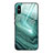 Funda Bumper Silicona Gel Espejo Patron de Moda Carcasa JM1 para Xiaomi Redmi 9i Cian
