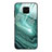 Funda Bumper Silicona Gel Espejo Patron de Moda Carcasa JM1 para Xiaomi Redmi Note 9 Pro Cian