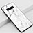 Funda Bumper Silicona Gel Espejo Patron de Moda Carcasa K10 para Samsung Galaxy S10 5G Blanco