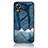 Funda Bumper Silicona Gel Espejo Patron de Moda Carcasa LS1 para Oppo A17 Azul