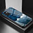 Funda Bumper Silicona Gel Espejo Patron de Moda Carcasa LS1 para Samsung Galaxy M23 5G Azul