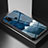 Funda Bumper Silicona Gel Espejo Patron de Moda Carcasa LS1 para Samsung Galaxy M30s Azul