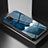 Funda Bumper Silicona Gel Espejo Patron de Moda Carcasa LS1 para Samsung Galaxy Note 10 Lite Azul