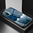 Funda Bumper Silicona Gel Espejo Patron de Moda Carcasa LS1 para Xiaomi Redmi Note 10S 4G Azul
