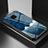 Funda Bumper Silicona Gel Espejo Patron de Moda Carcasa LS1 para Xiaomi Redmi Note 9S Azul